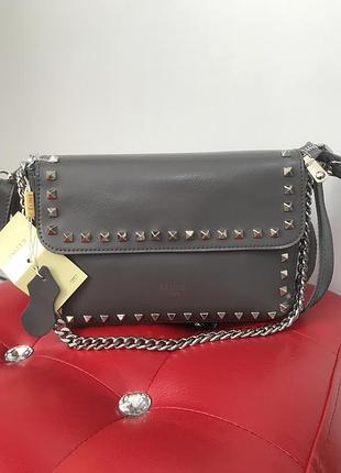 Кожаная сумка клатч кроссбоди сумочка на плечо