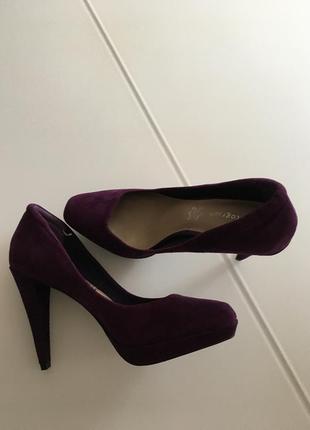 Красивые  фиолетовые туфли6 фото