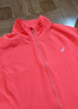 Куртка ветровка asics pink\orange2 фото