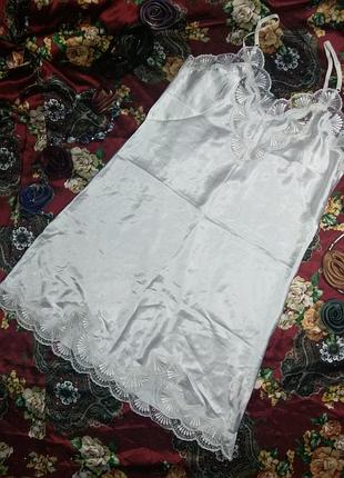 Ночной пеньюар - рубашка белого цвета 46-48 размер