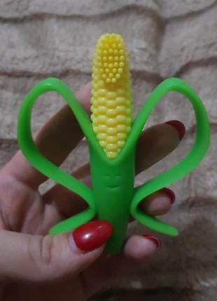 Прорізувач - зубна щітка кукурудза, banana baby1 фото