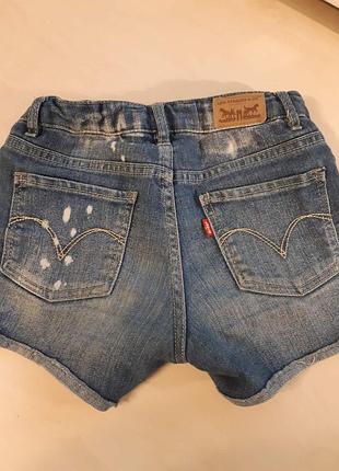 Фирменные джинсовые шорты levis на 8-10 лет.оригинал