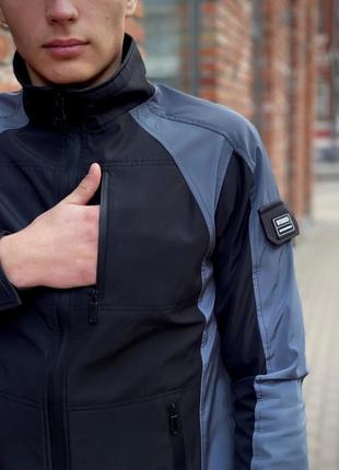 Ветровка intruder softshell lite 'iforce' серо-черная4 фото