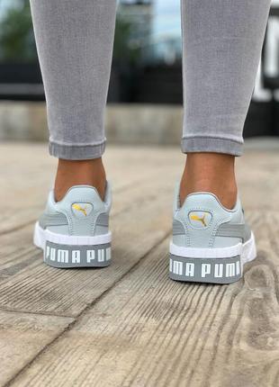 Puma cali grey, жіночі сірі кросівки4 фото