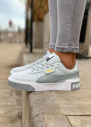 Puma cali grey, жіночі сірі кросівки6 фото