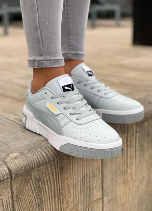 Puma cali grey, жіночі сірі кросівки5 фото