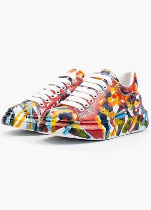 Женские кроссовки alexander mcqueen custom graffiti 36-37