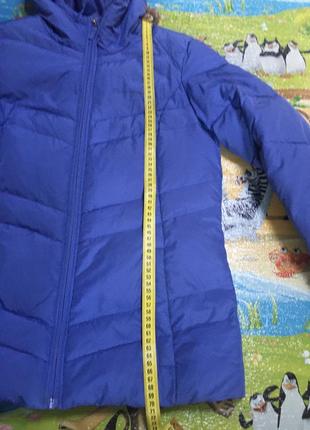 Куртка зимняя пуховик синяя3 фото