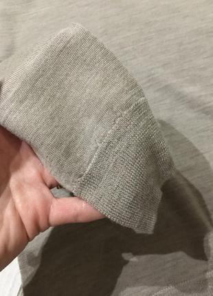 Шерстяной пуловер 💯 % шерсть gap цвет мокко4 фото