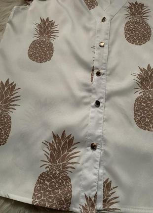 Класна блуза з ананасами 🍍5 фото