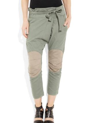 Брюки с мотней лен хлопок zadig&voltaire