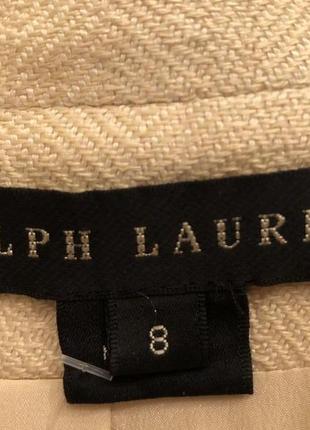 Шикарний жакет "ralph lauren" модний лляної бежевий (сша).9 фото