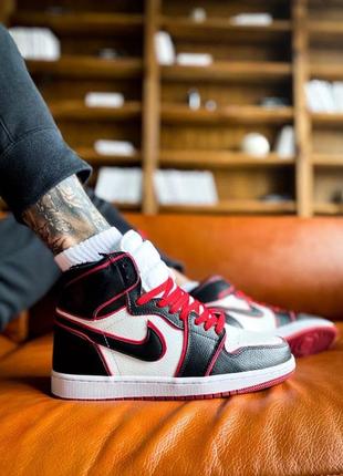 Мужские кроссовки nike air jordan 1 high bloodline 41-42-43-44-45