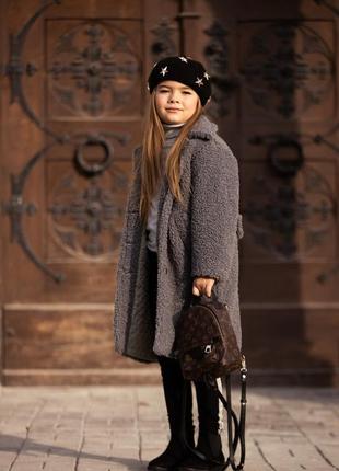 Екошубка на дівчинку, пальто.2 фото