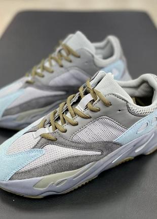 Женские кроссовки adidas yeezy boost 700 grey blue  36-37-38-39-40