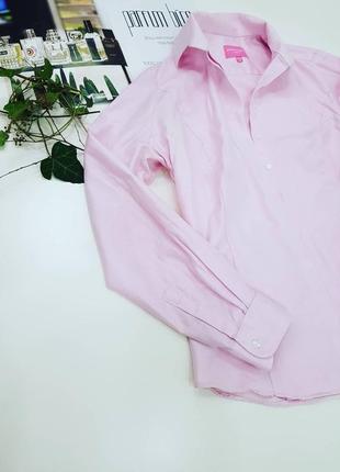 Рубашка розовая коттон3 фото