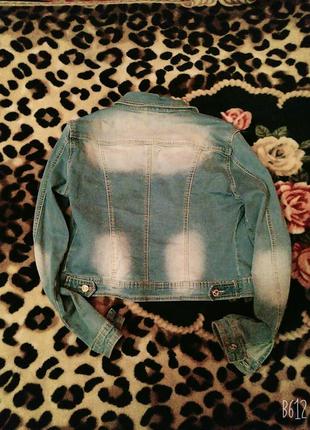 Куртка джинсовая пиджак джинсовый2 фото