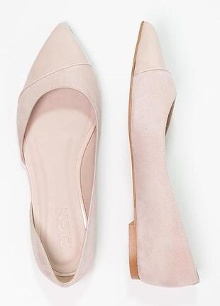 #122 балетки туфлі човники zign {німеччина}3 фото