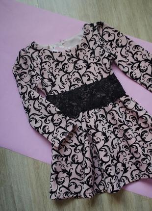 Нове дуже красиве плаття міді з довгими рукавами фірми pink girl
