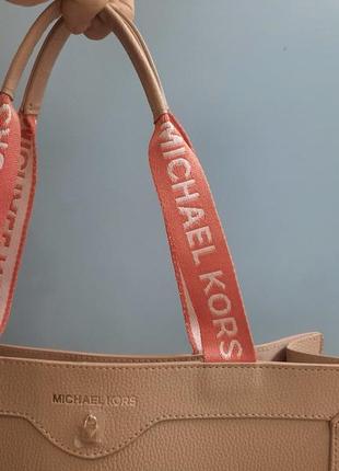 Новая сумка michael kors пыльно -розовая5 фото