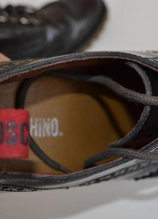 Moschino броги на тракторній прозорою підошві4 фото