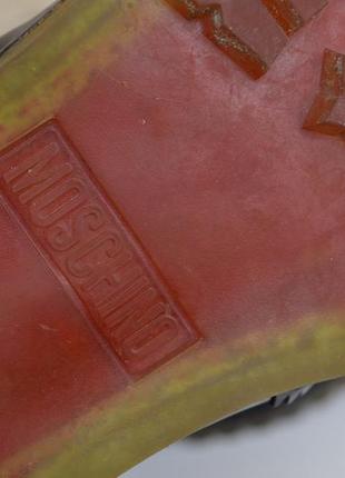 Moschino броги на тракторній прозорою підошві7 фото