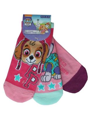 Носки низкие поштучно paw patrol primark