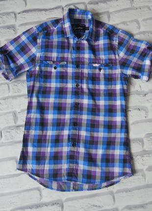 Чоловіча сорочка шведка в клітку 100% cotton xs