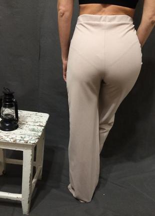 Пудровые брюки в бельевом стиле с высокой посадкой boohoo