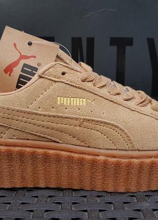 Женские замшевые кроссовки puma rihanna
