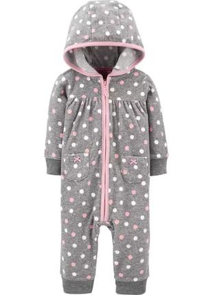 Комбинезон флисовый carters polka