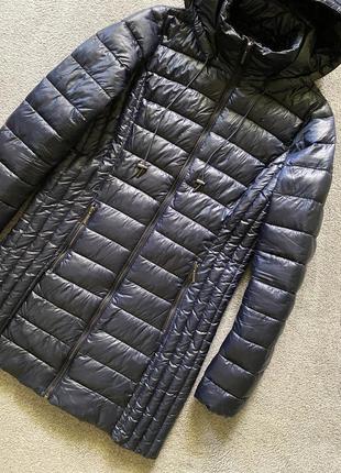 Демисезонная куртка дутая легкая удлинённая синяя top secret размер s7 фото