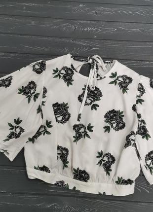 Шикарная укороченная блуза с открытой спинкой