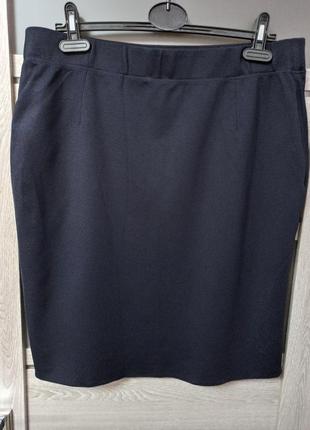 Трикотажная юбка карандаш, подклад р. n - 7 /2xl, наш 54, от marc cain.4 фото