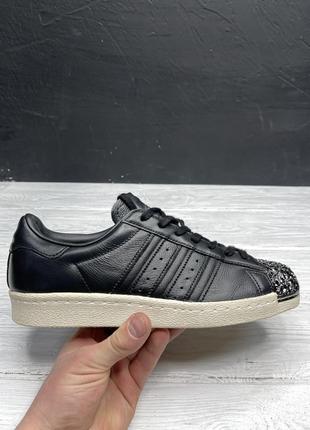 Мужские черные кроссовки adidas superstar1 фото