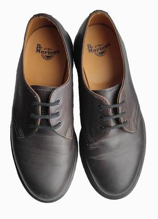 Dr. martens 1461 brown smooth leather oxford shoes3 фото