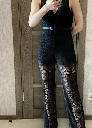 Чёрный комбинезон h&m