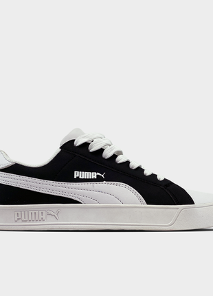 Puma suede black white.