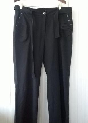 Классные черные стрейчевые брюки/ brend