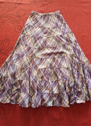 Ярусна спідниця максі