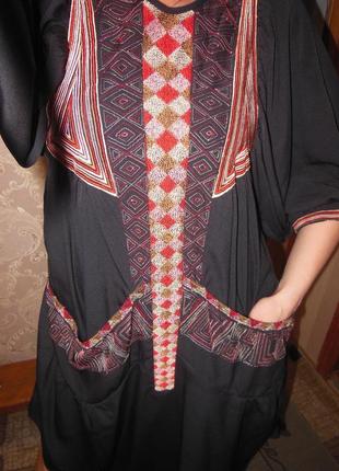 Платье с вышивкой zara4 фото