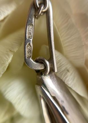 Срібний набір з оніксом сережки кільце, браслет, кулон7 фото