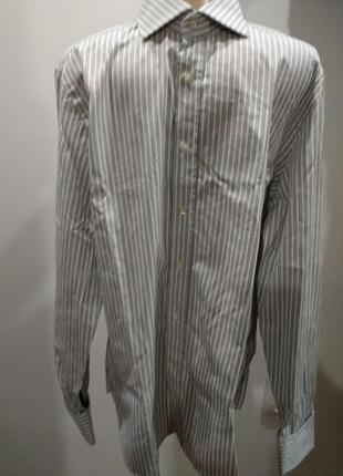 Мужская рубашка ,италия, оригинал rene lezard