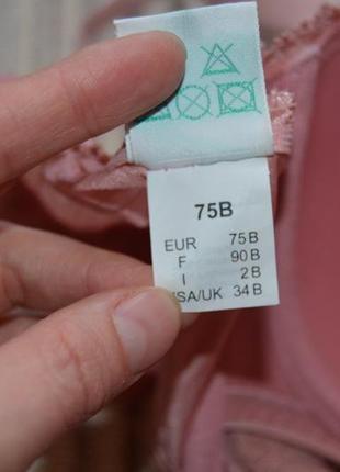 Шикарный винтажно-розовый  комплект от palmers 75в, трусы м6 фото
