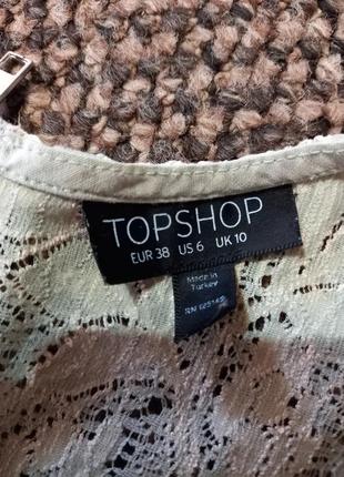 Ажурный короткий топ topshop4 фото