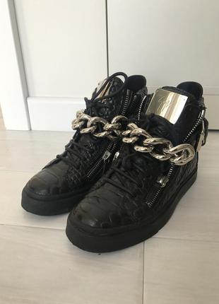 Сникерсы giuseppe zanotti, кожа.1 фото