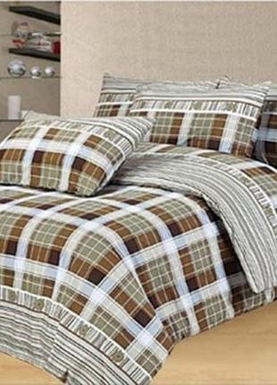 Сатиновое полуторное постельное бельё  lorenzzo