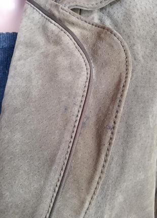 Marks & spencer 100% кожа замша . новая замшевая куртка пиджак . большой размер6 фото