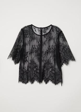 Кружевная блузка h&m