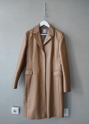Кожаный тренч , кожаное пальто zara1 фото
